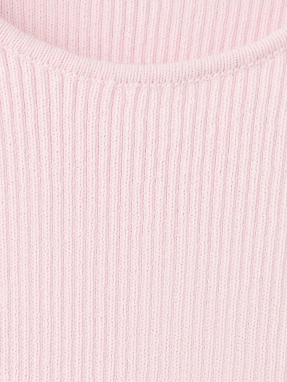 Mango Ribbed Tank Top - Pale Pink - Picture 2 of 8